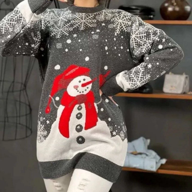 بافت زنانه برفی بافت آدم برفی زنانه