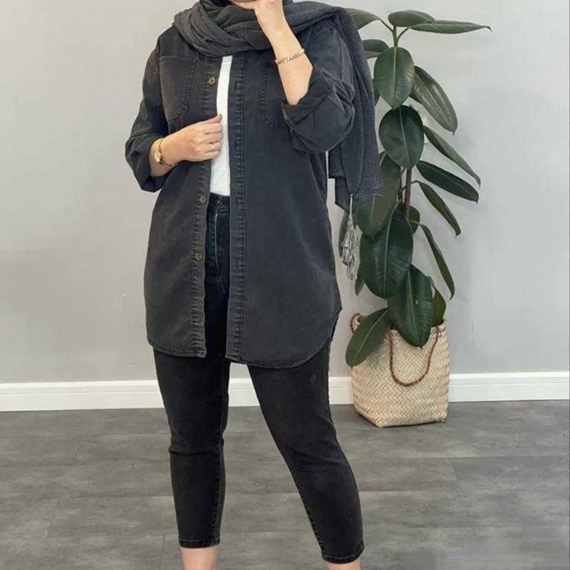 مانتو جین زنانه اسپرت جنس جین نیل مانتو اسپرت زنانه ارسال رایگان